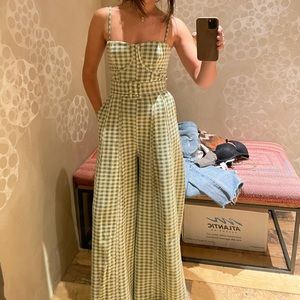 Gingham Green Jumpsuit